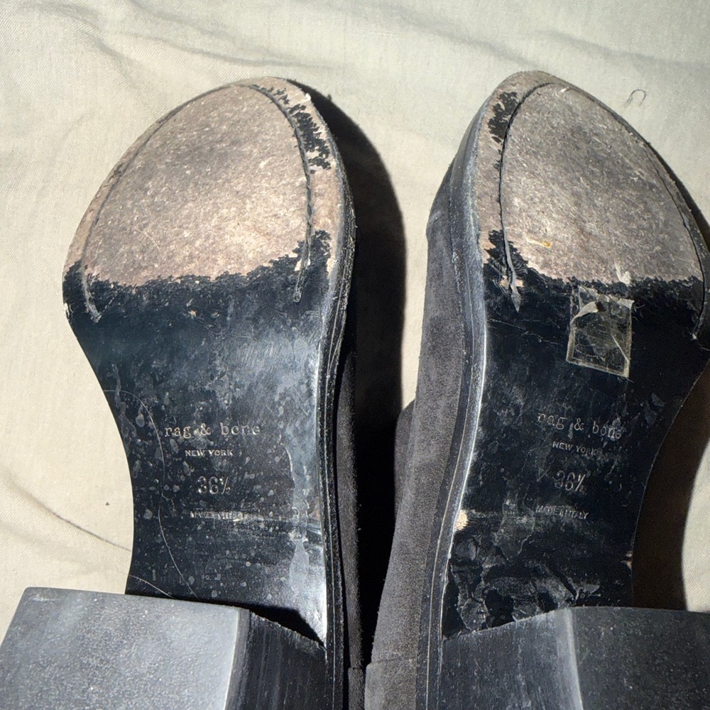 Rag and Bone Women’s Black Suede Ankle Boots - Picture 8 of 10